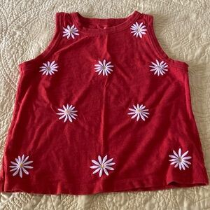 Loft embroidery daisy’s sleeveless top